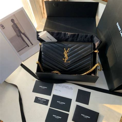 ysl wallet on chain preloved|ysl wallet on chain sale.